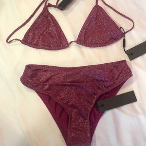 Triangl grape bikini set